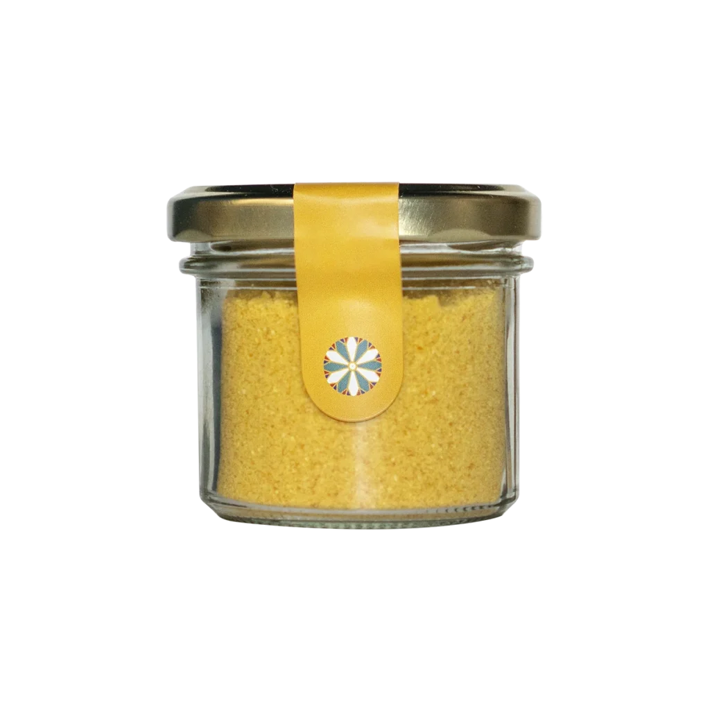 Getrocknetes Zitronenschalenpulver